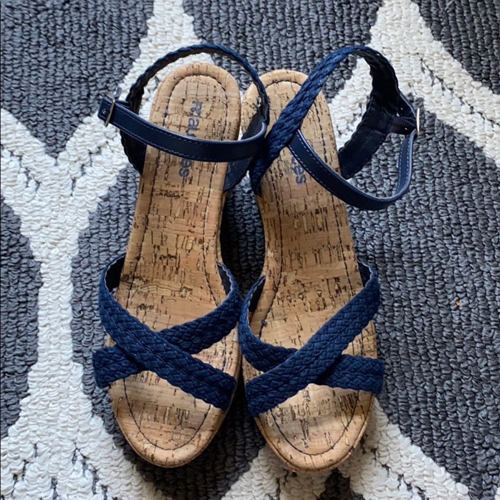 Navy Blue Maurices Wedges